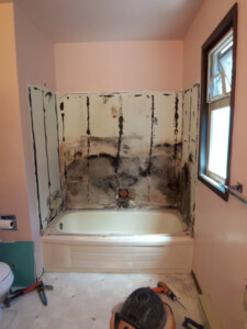 Before Bathroom Renovation before image of Precision Marble bathroom renovation Victoria Duncan Nanaimo cultured marble specialist